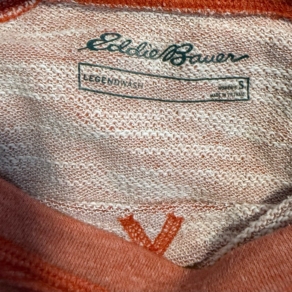 Beverly Hills Polo Club Black Embroidered Hoodie and Eddie Bauer Orange Crewneck - Picture 4 of 4